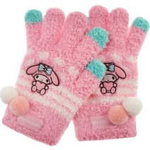산리오 여아용 마이멜로디 하트 큐티 폼폼 방울 오지 날개사 장갑 LGHKG60021