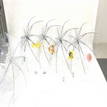 라씨오날에듀 FG15 동물 캐릭터 투명 아동 자동 우산 랜덤디자인