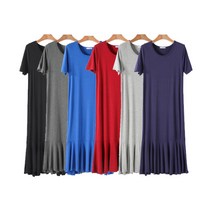 반팔 플레어 롱원피스 SD-200439