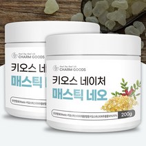 키오스 네이처 위건강 매스틱 검 네오 분말 가루 200g 계량스푼 포함, 200g x 2병/계량스푼 1개