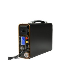 미니발전기 발전기임대 수동발전기 자가발전기 저소음발전기 캠핑발전기300W 휴대용 태양열 발전기 배터리, 01 Black