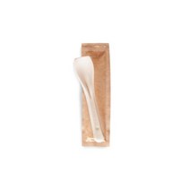 [팩] 개별포장 9.5cm 친환경 PLA 스푼 1팩 250개 벌크포장 젤라또 아이스크림 요거트 요플레 일회용 티스푼