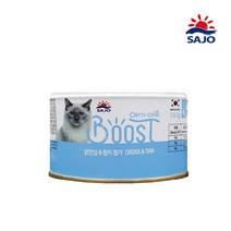 사조 옵티원 부스트 캣 캔 160g 24개 고양이캔, 닭안심과 참치첨가160g