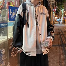 남자 가죽자켓 봄 캐쥬얼 재킷 수 놓은 파일럿 자켓 가을 스포츠 가죽 한국 트렌드 야구 안경 anorak