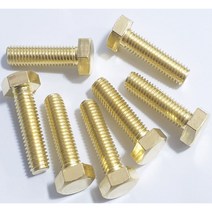 신주육각볼트(인치규격)1/4X2인치 1봉 100개 황동볼트