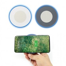 정확도 나노 흡착 5V LED 무선충전기 패드, 그레이 LH-11