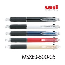 [영번지몰] UNI 제트스트림 2&1_0.5mm(볼펜0.5+샤프0.5) 2색 다색 멀티 펜 볼펜 (MSXE3-500-05), 바디색상랜덤, 1개