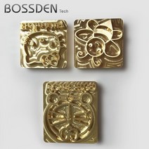 공구 부품 BOSSDEN 맞춤형 로고 가죽 스탬프 구리 황동 나무 종이 스킨 빵 케이크 다이 히팅 엠보싱 금형 레터 금속, [16] size in 8x5cm