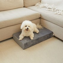 1040펫 슬개골보호 강아지계단 스펀지포함, 극세사그레이