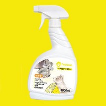 펫크린 탈취제1000ml 레몬향 애견향수 냄새제거 보습, 2개