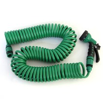 스프링호스 꼬임방지 세차용품 원예 정원 베란다 청소 코일 물분사기, 매직호스 블루 15M, 1개