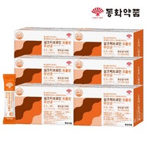 동화약품 포스트바이오틱스 프리바이오틱스 프로바이오틱스 실크피브로인 프롤린 유산균 30p, 75g, 6개