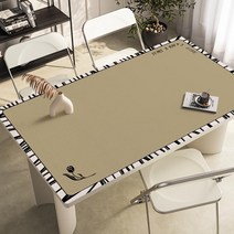 가죽 식탁매트 식탁 테이블 책상 보호필름 유리대용 가죽 방수 식탁매트, 80x135cm, B