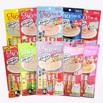 고양이간식 이나바 챠오 츄루 14g 9종 (6묶음), 닭고기 6pack