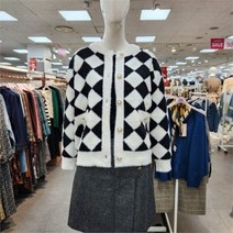 수스 DP03 체크메이트 가디건 S224NKTA05IVFR