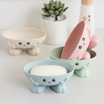 캐릭터 밀짚 친환경 비누받침대 2종 세트, 블루2P