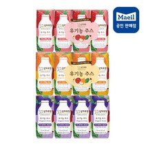 상하목장 유기농주스 멸균 125ml, 주스 혼합:딸기(4팩)+오렌지(4팩)+블루베리(4팩)