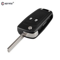 호환용 KEYYOU 원격 키 셸 케이스 커버 OPEL VAUXHALLnsignia Astra Zafira 용 쉐보레 크루즈 호환 Buick 2 버튼