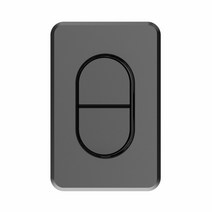 클릭탭 플래노 다크그레이 1로 2구 스위치 틸인스