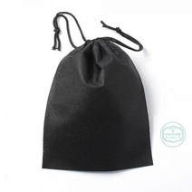 더스트백 이너백 부직포파우치 30p세트(15x20cm)블랙 양쪽 스트링 복주머니 광목파우치