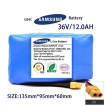 전기자전거배터리 킥보드베터리 24v배터리 36V 배터리 팩 6.0Ah12Ah 충전식 이온 전기 셀프 밸런싱 스쿠터 호버 보드 외발자전거용, [02] 파란