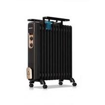 전기라디에이터 전기난로 사무실 화장실 욕실방열기, 블랙 9개 1500W  10-15제곱미터