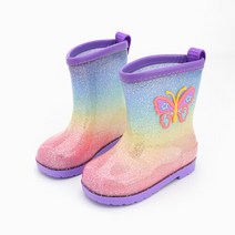 스위프 무지개 꽃별나비 유아동 키즈 주니어 여아 레인부츠
