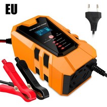 오토바이배터리충전기 12V배터리충전기 인산철충전기 점프스타트 자동 스마트 배터리 충전기 12v8a 24v4a 유지 자동차 오토바이 스쿠터 딥 사이클 agm 젤 vrla 배터리, 회색