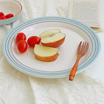 로얄몬드 감성 플레이팅접시 캠핑 홈파티 카페 디저트, 블루