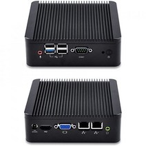 Qotom 베어본 미니 PC Q190S Intel Celeron j1900 프로세서 온보드 쿼드 코어 2.42GHz 미니 PC 듀얼 NIC, RAM 없음 SSD 없음 WIFI 없음