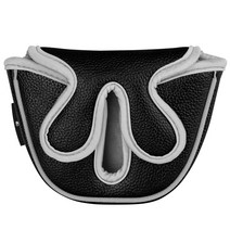 새로운 골프 퍼터 커버 MALLET FIT FOR ODESSEY BACKSTRYKE 센터 샤프트 퍼터 골프 헤드 커버 PU 가죽, Red