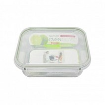 VIW991585용기 반찬통 밀폐 에덴글라스 직사각 그릇 180ml 유리, 마라네 직구 1