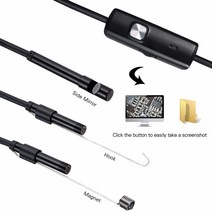 2022 내시경 카메라 5.5mm 렌즈 1M 케이블 USB C 안드로이드 전화 검사 Borescope 미니, 02 7mm lens, 01 1m