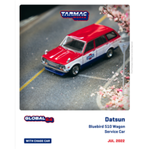 1:64 Datsun Bluebird 510 왜건 서비스 자동차 다이캐스트 모델