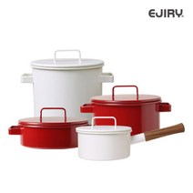 에지리 노르딕 안단테 법랑냄비 실속 4종세트, 딥그린