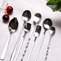 스텐 롱 티스푼 바스푼, 05.로즈밀크티스푼14cm