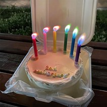 하늘풍선파티 레인보우 파티초 12입 생일파티 케이크픽 케익꾸미기 홈파티 기념일 프로포즈