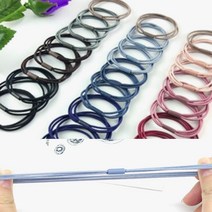 오래쓰는 머리끈 3줄고무줄 심플헤어끈 고탄력 뛰어난 내구성 신축성