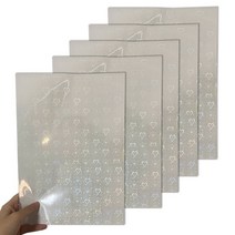 5 시트 비닐 A4 크기 자체 접착성 라미네이트 방수 비닐 스티커 용지, 7