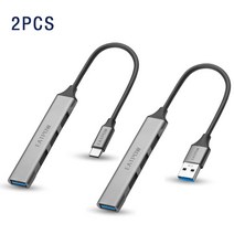 EATPOW-4 포트 Usb 분배기 허브 3.0 유형 C usb 어댑터 샤오미 호환 레노버 맥북 프로 에어 PC 컴퓨터 액세서리, [01] usb Gray