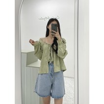 지지미 리본 끈 나시 가디건 세트 여성 여름 소매 프릴 긴팔 블라우스 느낌 주름원단 투피스 3칼라