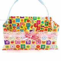 [종이종이]종이접기패키지 레이스 2칸 바구니 만들기재료 세트, 1인용