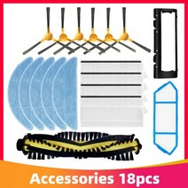 Ichos Create NetBot S15 Neatsvor X500 X600 Tesvor Pro 로봇 진공 청소기 메인 사이드 브러시 Hepa 필터 걸레 천 부품, [15] Set 3