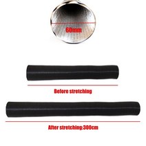 무시동히터 25/42/60/75mm 자동차 에어 히터 덕트 파이프 호스 라인 블랙 디젤 주차 히터용 공기 흡입 배기, [07] 60mm Length 300cm