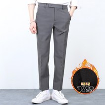 데일리 겨울용 남성 기모슬랙스 9부/10부 S-4XL 빅사이즈 겨울슬랙스 SJ5712-1