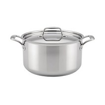 정품 브레빌 써멀 프로 클래드 스테인리스 스틸 3쿼트 커버 소스팬, 8 Quart