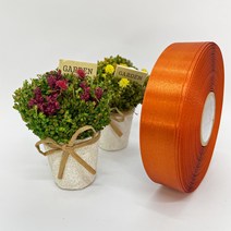 포장 리본 끈 제이제이리본 고밀도주자 20mm 25mm 76컬러 (길이 45M) 공단리본, 벽돌