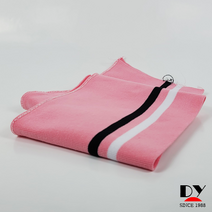 DY 소매 시보리 원단 1X1 줄무늬 라인 (핑크+검정 & 화이트) 점퍼/소매/카라/밑단, 핑크