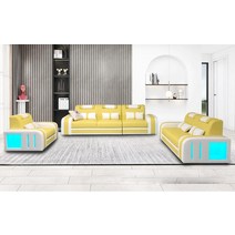 1일 소파 가죽 모던 디자인 거실 홈 오피스 가구 사무실 소파 2023 년 새로운, 01 whole set