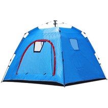 누빔텐트 바람 방풍 빙판 겨울 빙어 얼음 낚시 텐트, 오렌지+기프트팩(퀵오픈일반)